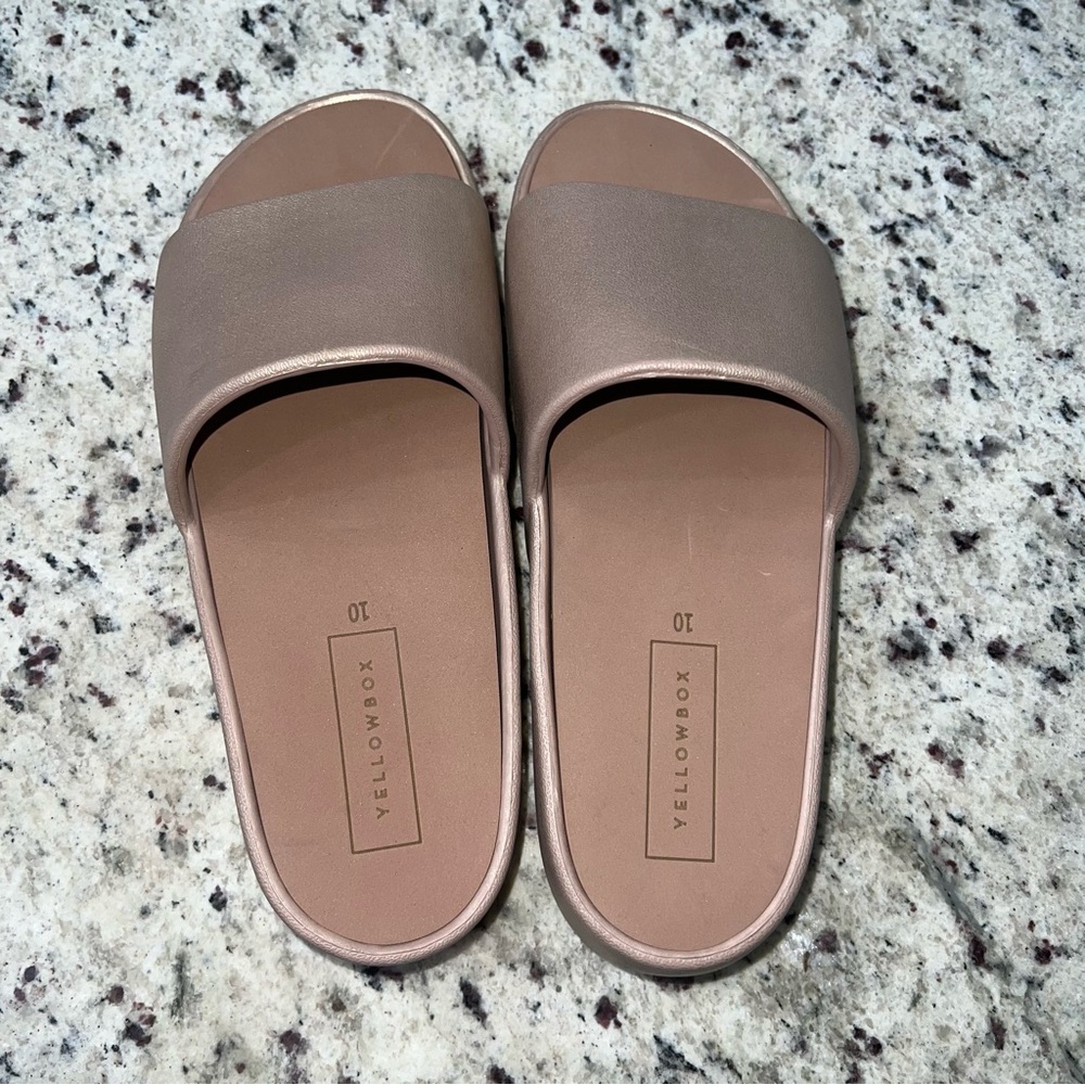 Yellow Box Tan Slippers with Cushioned Comfort
